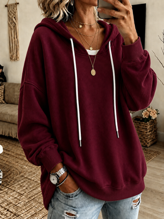 Casual Hoodie Plain Hoodie 4 Casual Hoodie Plain Hoodie - Image 4