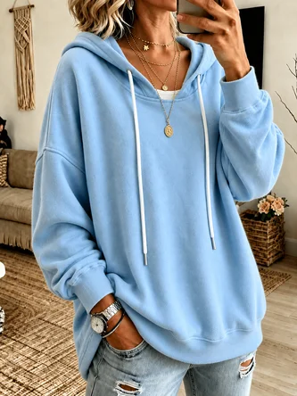 Casual Hoodie Plain Hoodie 2 Casual Hoodie Plain Hoodie - Image 2