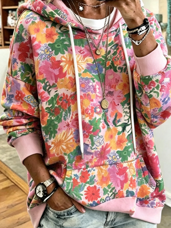 Vintage Hoodie Floral Hoodie - Image 2