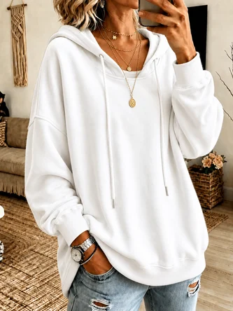 Casual Hoodie Plain Hoodie 3 Casual Hoodie Plain Hoodie - Image 3