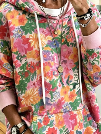 Vintage Hoodie Floral Hoodie - Image 3