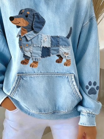 Casual Hoodie Dog Hoodie Printing - Image 3