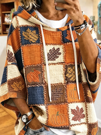 Casual Hoodie Plaid Hoodie - Image 2