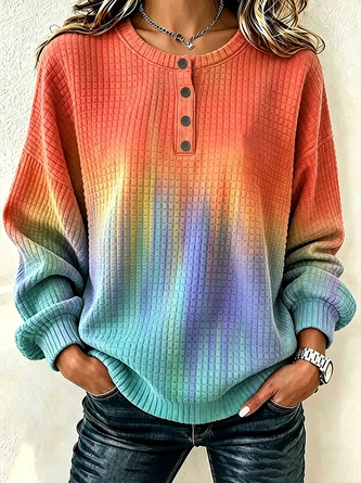 Casual Crew Neck Abstract Sweatshirt Printing 1 Casual Crew Neck Abstract Sweatshirt Printing