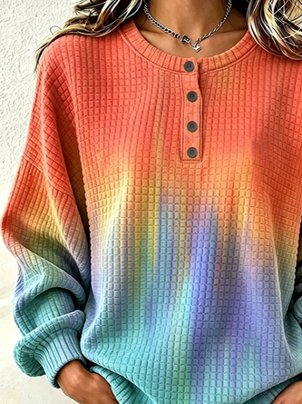 Casual Crew Neck Abstract Sweatshirt Printing 2 Casual Crew Neck Abstract Sweatshirt Printing - Image 2