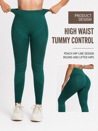 High Waist Tummy Control Seamless Leggings Hip Lifting Gym Workout Pants