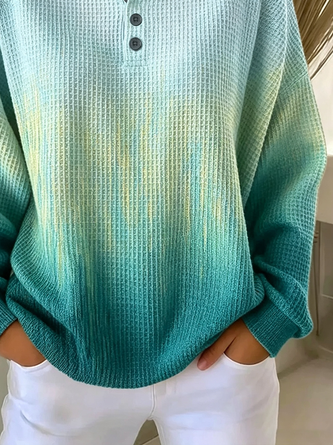 Casual Abstract Crew Neck Long Sleeve Sweatshirt - Image 3