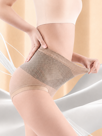 Ultra Soft Silky Seamless Panties High Waisted Tummy Control Comfort Underwear