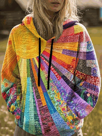 Vintage Hoodie Floral Hoodie - Image 6