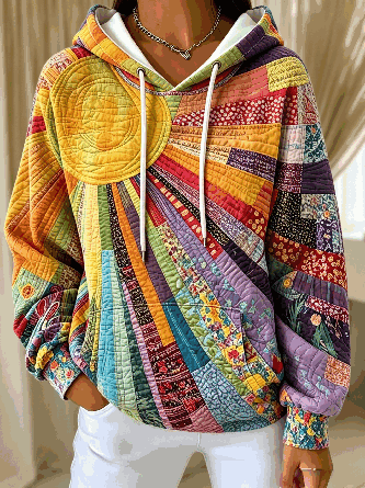 Vintage Hoodie Floral Hoodie - Image 2