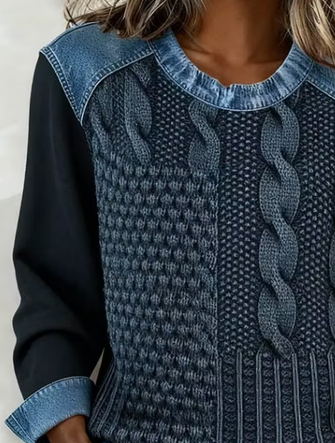 Casual Abstract Graphic Crew Neck Long Sleeve Sweatshirt - Image 2