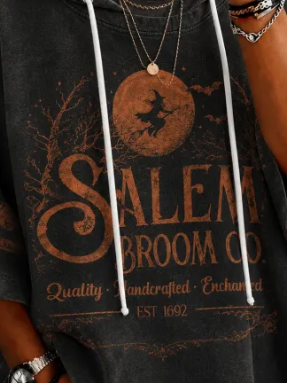 Casual Halloween Hoodie Half Sleeve Hoodie 3 Casual Halloween Hoodie Half Sleeve Hoodie - Image 3