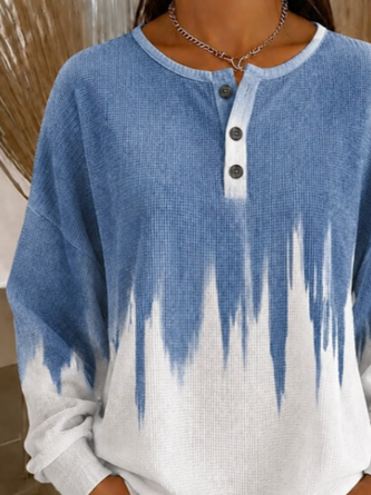 Casual Abstract Crew Neck Long Sleeve Sweatshirt - Image 2