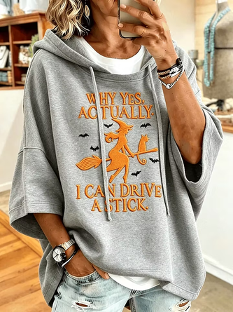 Casual Halloween Hoodie Half Sleeve Hoodie - Image 2