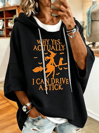 Casual Halloween Hoodie Half Sleeve Hoodie - Image 3