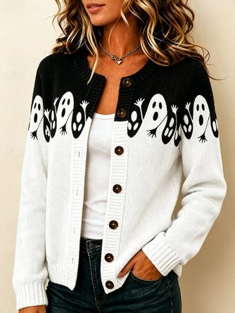 Women Halloween Long Sleeve Comfy Casual Cardigan - Image 3