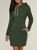 Hoodie Cotton-Blend Long Sleeve Casual Dresses