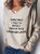Casual Long Sleeve V Neck Plus Size Printed TopsT-shirts