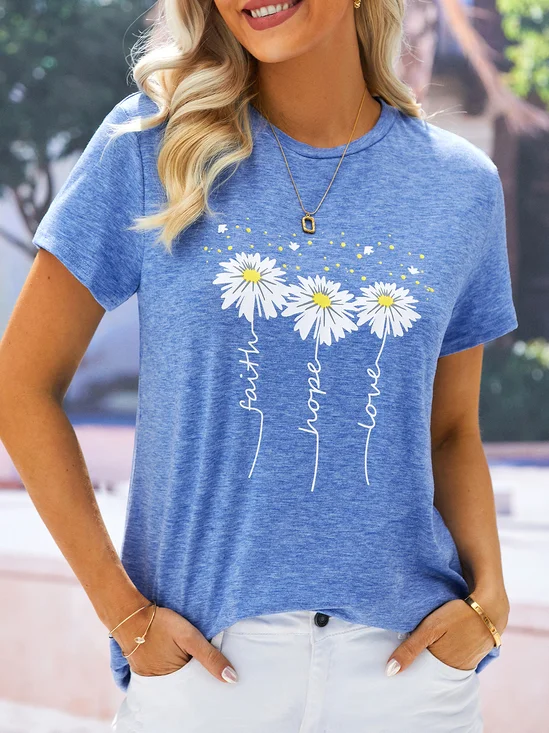 Loose Casual Crew Neck T-Shirt