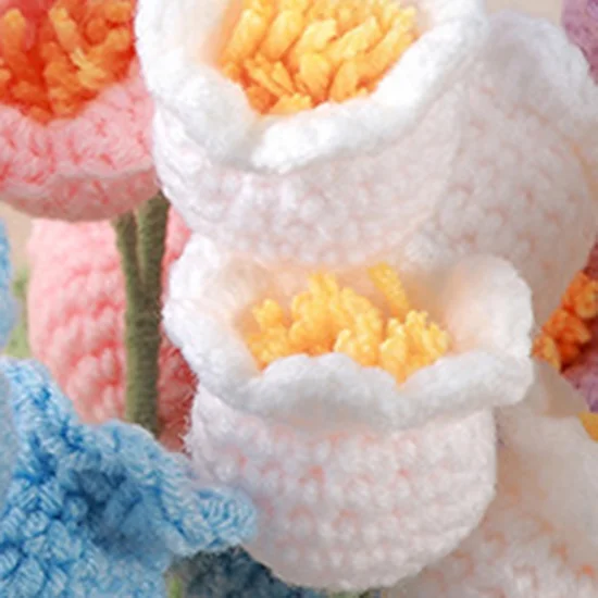 1 Pcs Knitted Flower Home Decoration Table Decoration Artificial Flowers