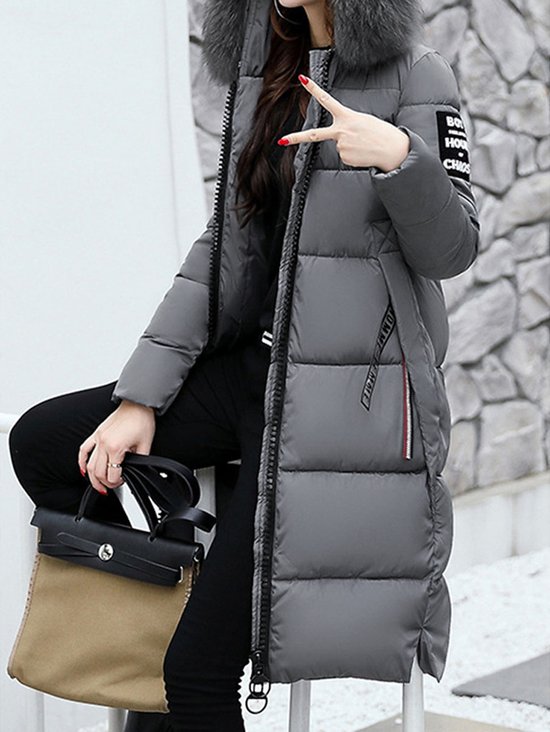 Women's Plain Thicken Loose Padded Jacket