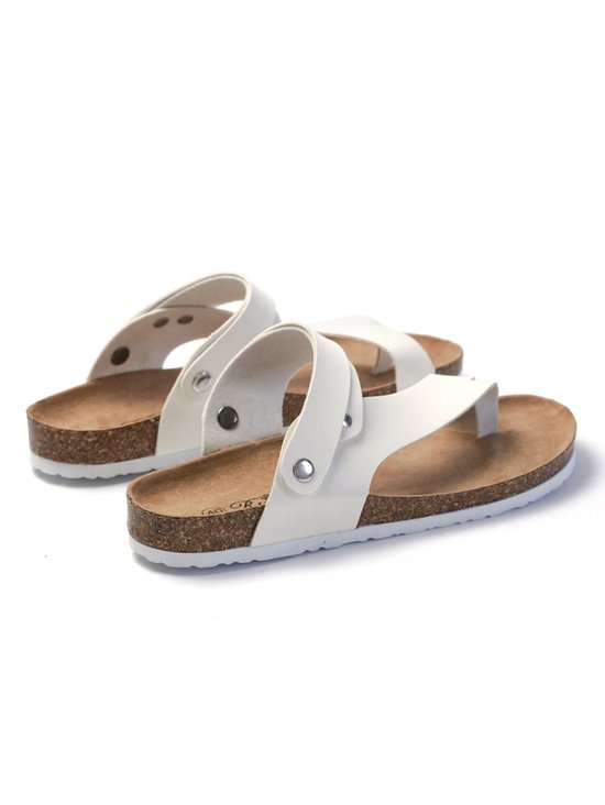 Casual Plain Slip On Flat Heel Slide Sandals