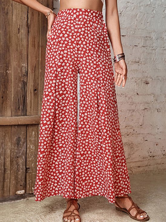 Casual Floral Long Pant