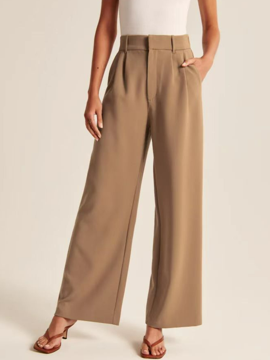 Women Plain Long Pants Casual Spring/Fall Trousers