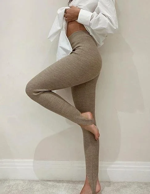 Women Plain Long Pants Casual Spring/Fall Trousers