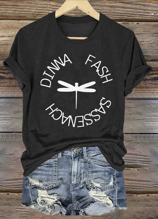 Vintage Animal Crew Neck Short Sleeve T-shirt