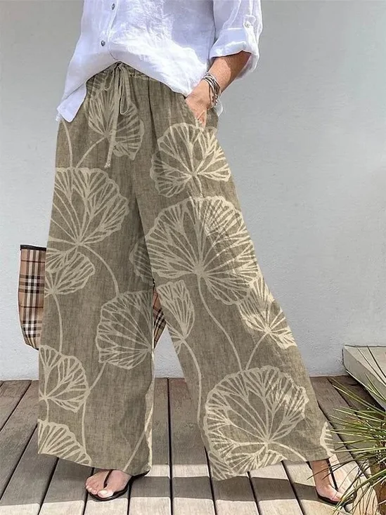 Vintage Leaf Long Pant