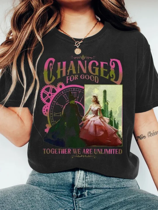 Vintage Animal Crew Neck Short Sleeve T-shirt