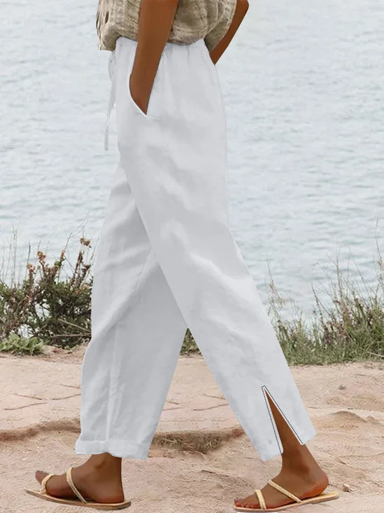 Women Plain Long Pants Casual Spring/Fall Trousers