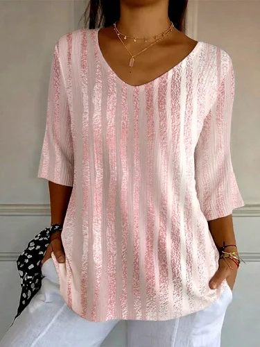 Vintage Floral Crew Neck Long Sleeve T-shirt