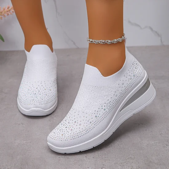 Casual Plain Slip On Block Heel Slip On