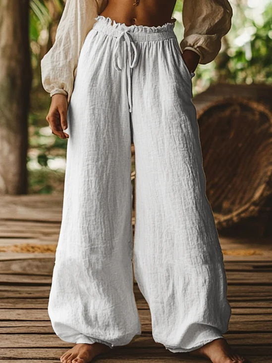 Women Plain Long Pants Casual Spring/Fall Trousers