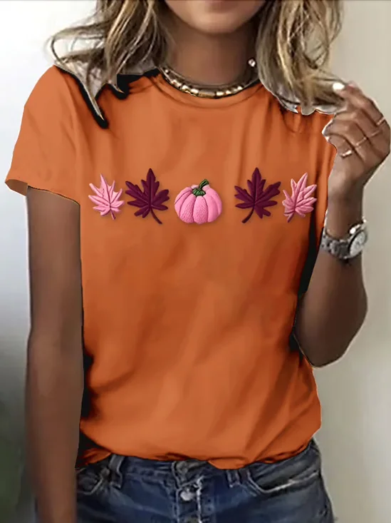 Vintage Halloween Crew Neck Short Sleeve T-shirt