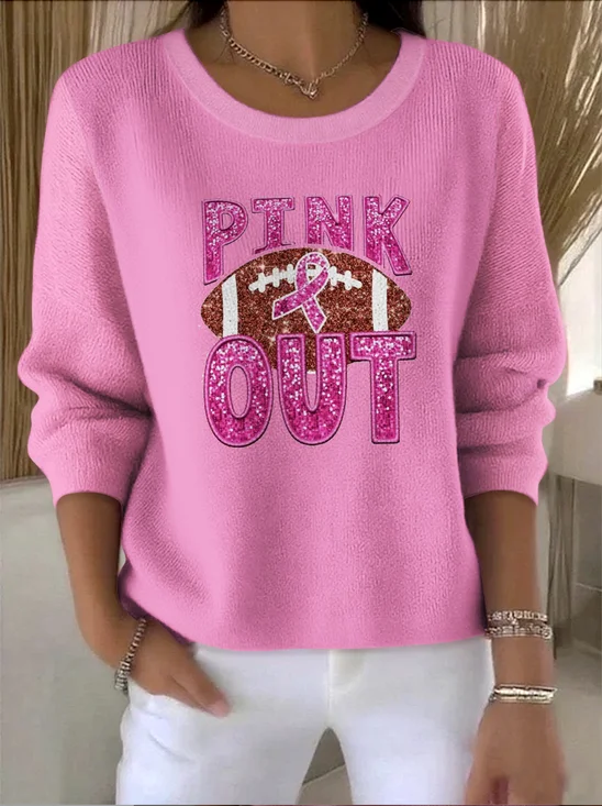 Women Cotton Floral Long Sleeve Comfy Vintage Sweater