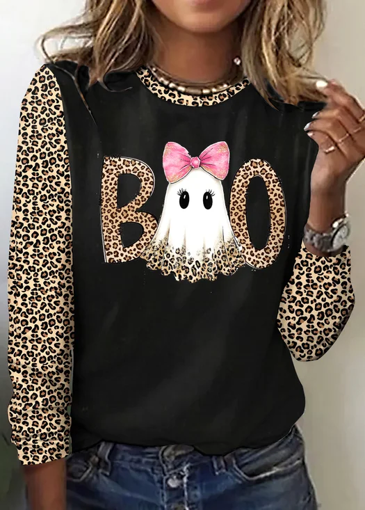 Vintage Color Block Crew Neck Long Sleeve T-shirt