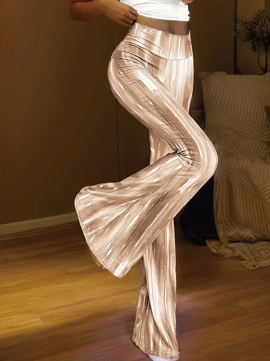 Women Striped Long Pants Casual Spring/Fall Trousers