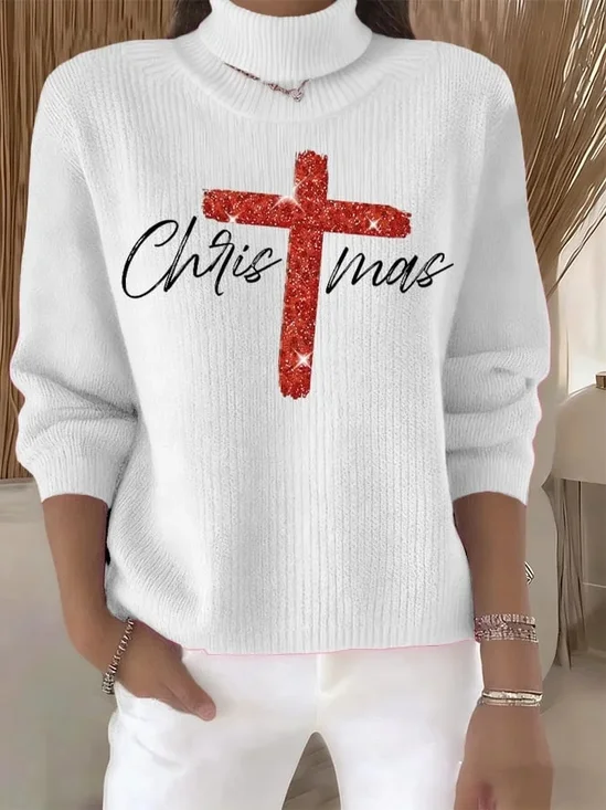 Women Christmas Long Sleeve Comfy Vintage Sweater