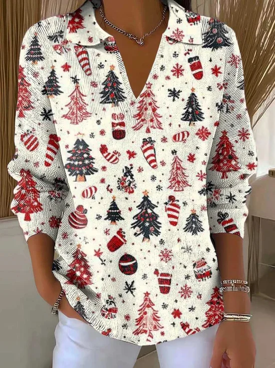 Women Christmas Long Sleeve Comfy Vintage Sweater