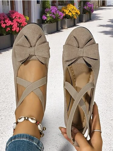 Elegant Plain Slip On Low Heel Mary Jane