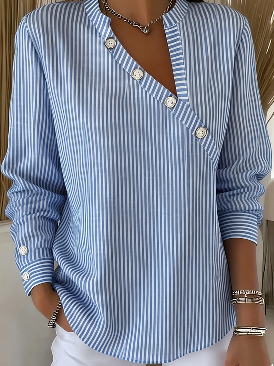Vintage Striped Long Sleeve T-shirt