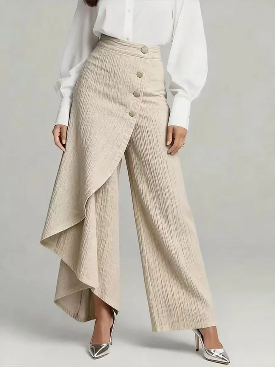 Women Plain Long Pants Casual Spring/Fall Trousers