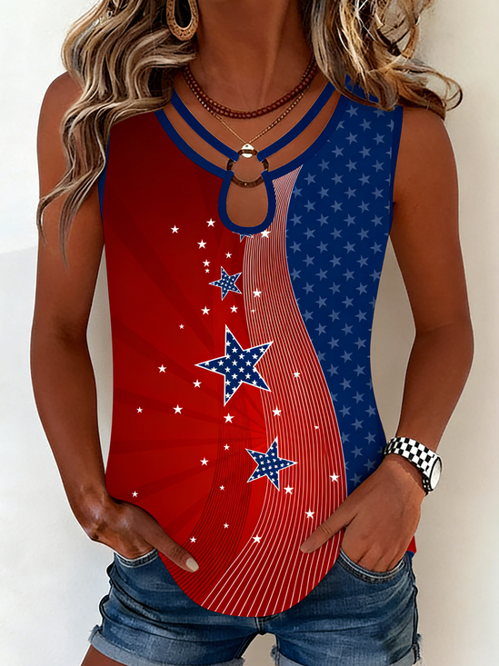 Vintage America Flag Tank Top