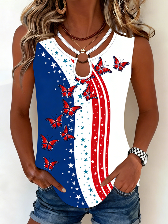 Vintage America Flag Tank Top
