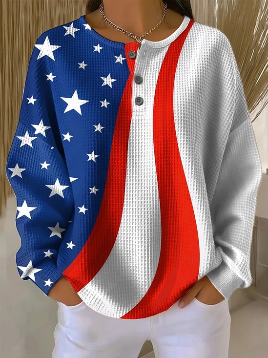 Casual Gradient Pattern Sweatshirt