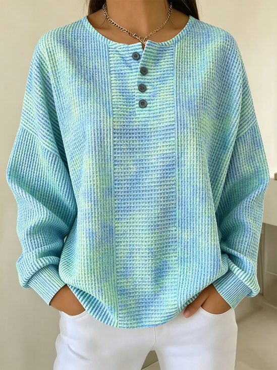 Casual Striped Sweatshirt