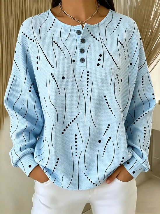 Casual Striped Sweatshirt